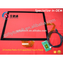 Интерфейс USB 19-дюймовый резистивный гибкий экран с прозрачным экраном